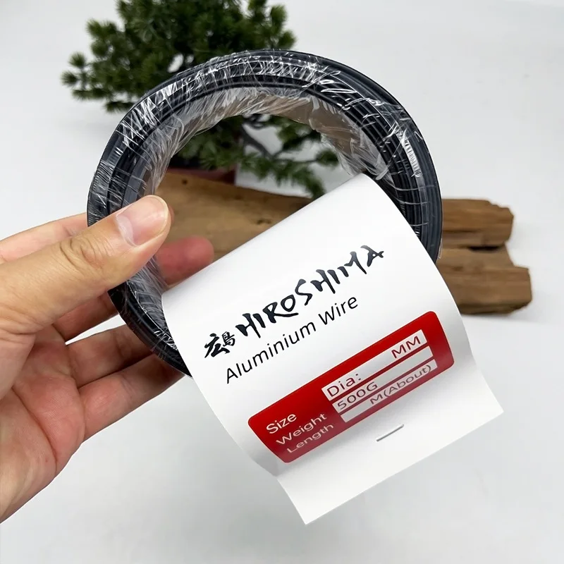 0.5/1KG 분재 와이어 식물 지원 양극 처리 된 알루미늄 분재 훈련 와이어 정원 식물 모양 가지 벤드 모양 고정 문자열