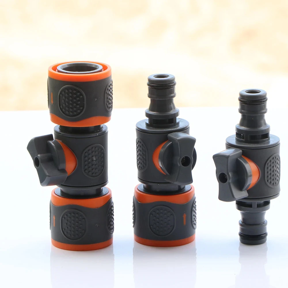 Ball Valve Hose Adapter 1pcs 16mm Quick Connector Connect Repair Coupling Joint Extender Garden Irrigation Pipe Tube Stop Water
