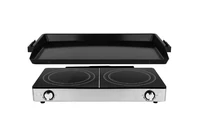 Kalorik® Pro Double Griddle and Cooktop, Stainless Steel 1