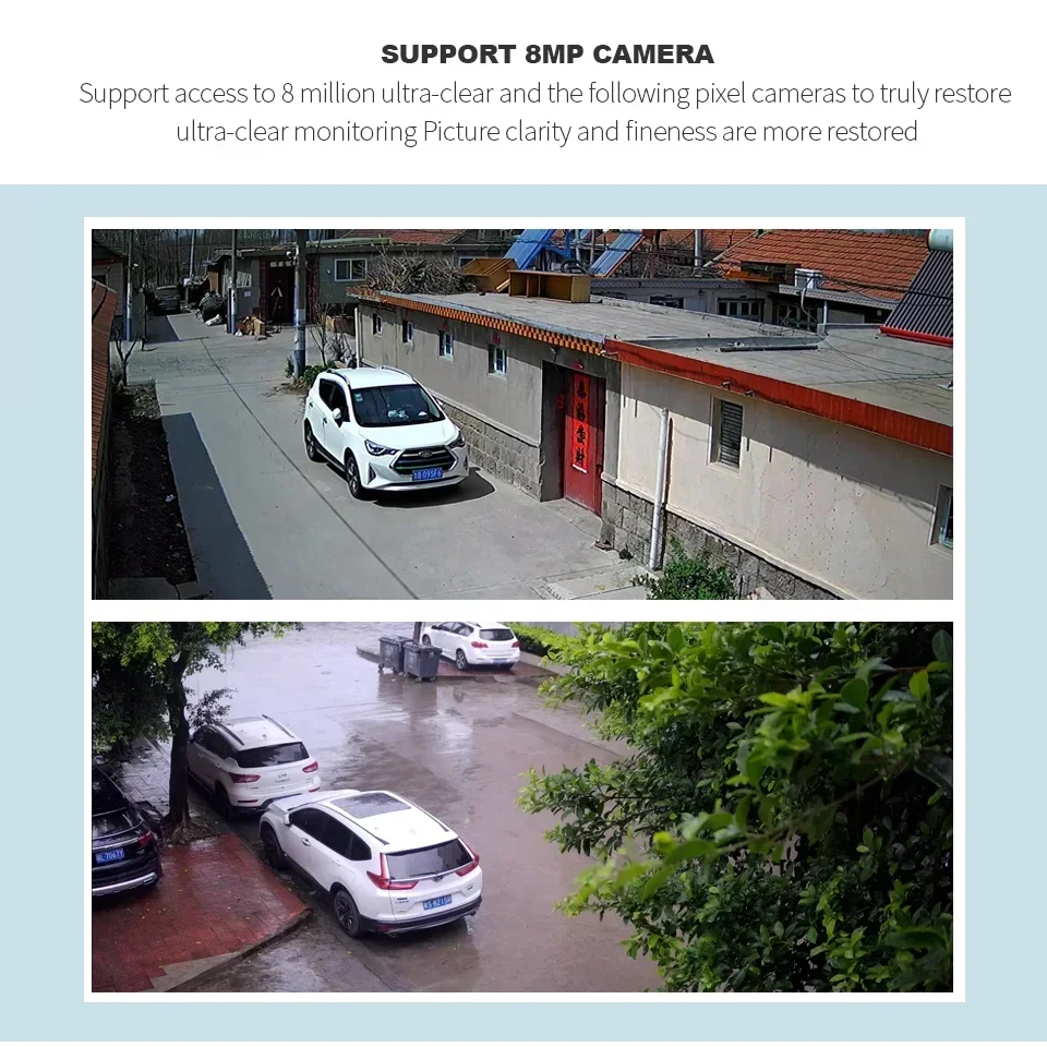 128채널 H.265/h.264 스마트 NVR 보안 시스템, 4K/8M IP 카메라 네트워크 레코더 지원