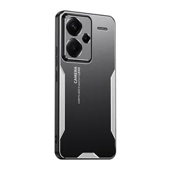 Premium Metal Aluminum Frosted Protective Lens Case - Ultra-Durable Hard Shell Cover for Redmi K60 or K60Pro (Silver)