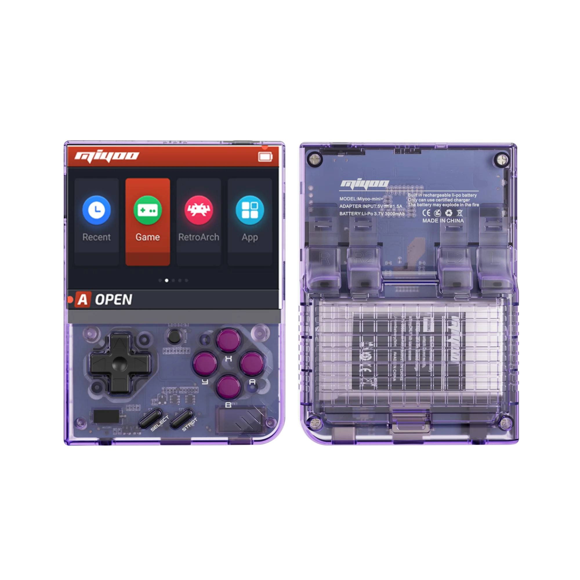 【MIYOO MINI PLUS+128Gcard】3.5 Inch MIYOO MINI V3 ，Retro Portable