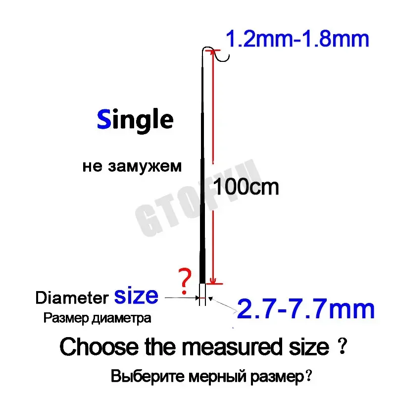 2.7mm-7.7mm 5 pieces 100cm 1M Fishing rod tip Spare sections taiwan fishing rod full size hollow carbon Accessories sturdy fishing rod
