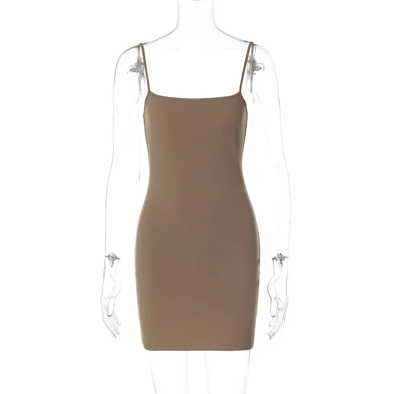 Kendall Jenner Inspired Dress: Spaghetti Strap Mini Dress backless
