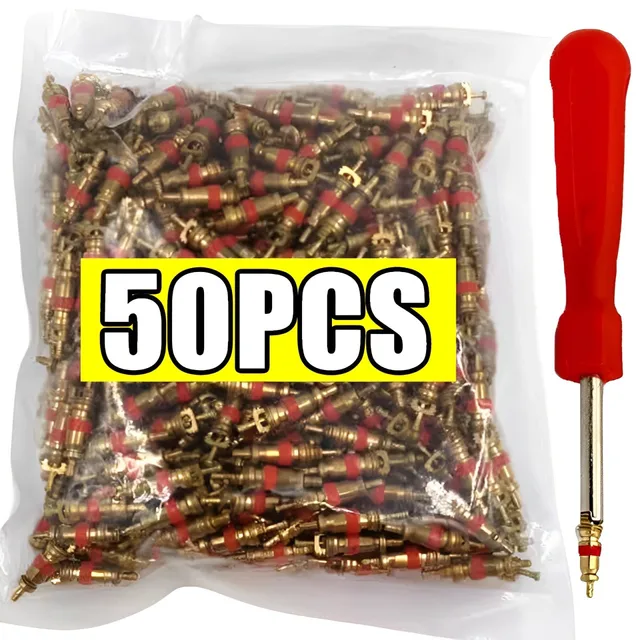 Copper Tire Valve Core Removal Tools Kit Valve Core Wrench Screw Driver with Zinc Plated For Car Truck Bike Motorcycle Wheel