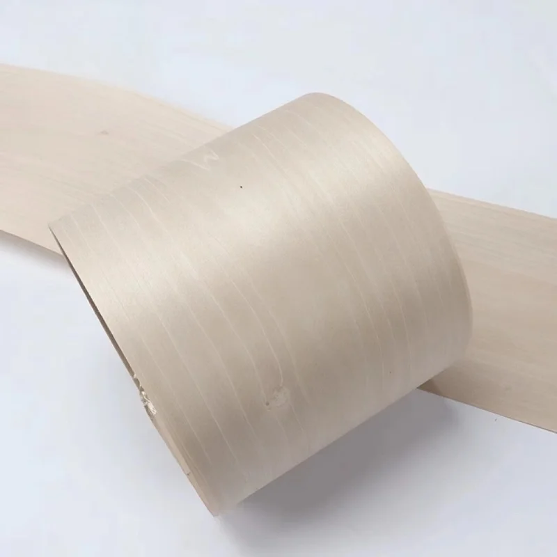 순수 솔리드 우드, 회양목 패턴 L: 2.5m x 200x0.5mm, 수제 베니어 장식, 리퍼비쉬, 바닐라 라이트 컬러 시리즈 