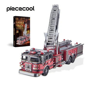 Piececool 3D Metal Puzzles Ladder Truck Assembly 1