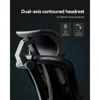 Office Chair, Ergonomic Offices Chairs with 6D Lumbar Support, 360° Adjustable Armrest Mesh Chairs, Office Chair 3