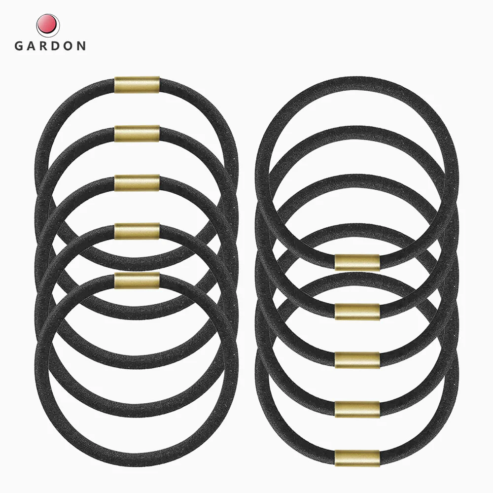 10pcs female children's hair rope rubber band thickened black iron buckle round does Hair Bands Korean Girl Hair Accessories