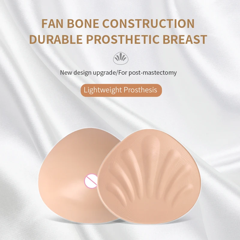 LERVANLA QTA Mastectomy False Breast Silicone Form Prosthesis Lightweight Prosthesis Suitable for Breast Cancer Female