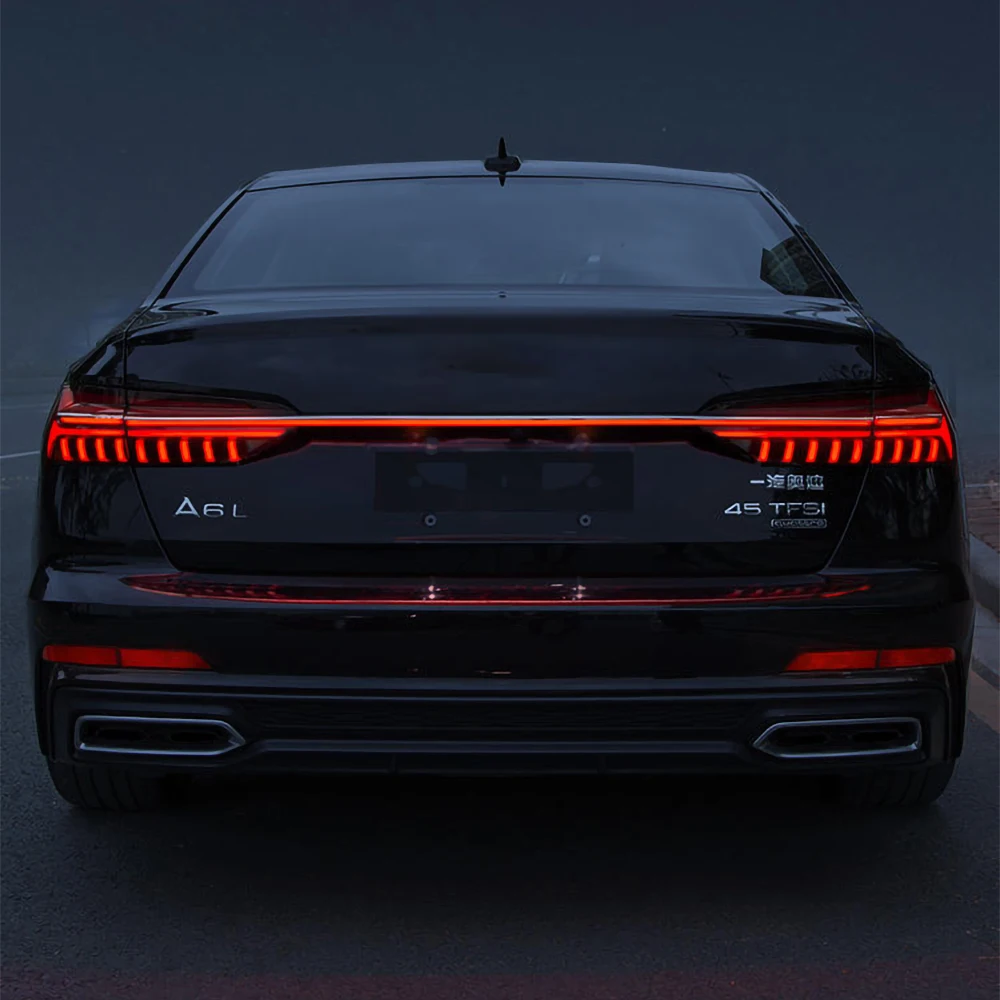 LED Taillight for Audi 2019-2022 A6 C8 Dynamic Flow Tail Light A6LED Streamer Tail Light Brake Light Warning Light