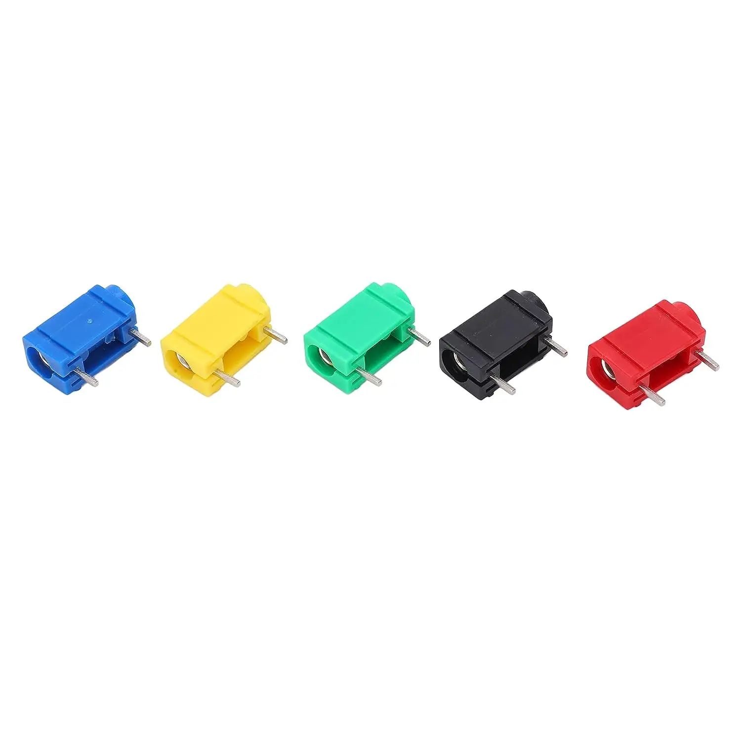 

10Pcs PCB Banana Socket 4mm Silver Plated Brass Multi Purpose Plug PCB Panel Socket Connector