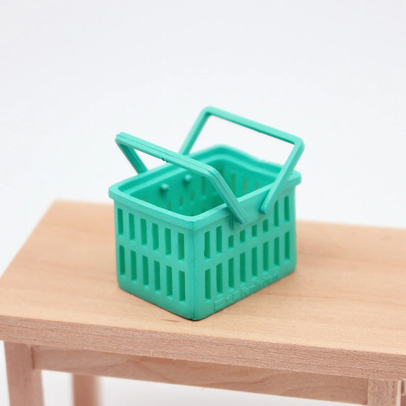 

1:12 Dollhouse Miniature Shopping Hand Basket Vegetable Food Storage Basket Model Living Scene Decor Toy Doll House Accessories