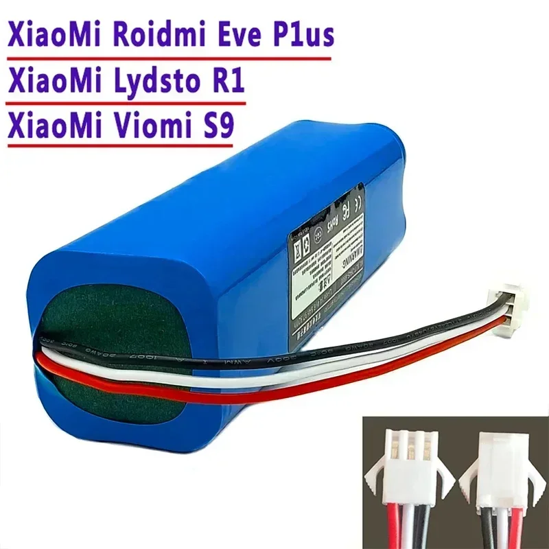 Rechargeable Battery for Xiaomi Lydsto R1 Viomi S9 Roidmi Eve Plus neabot Q11 SYB2 Robot Vacuum Cleaner for Rechargeable Battery Vacuum Cleaner Battery Battery Replacement