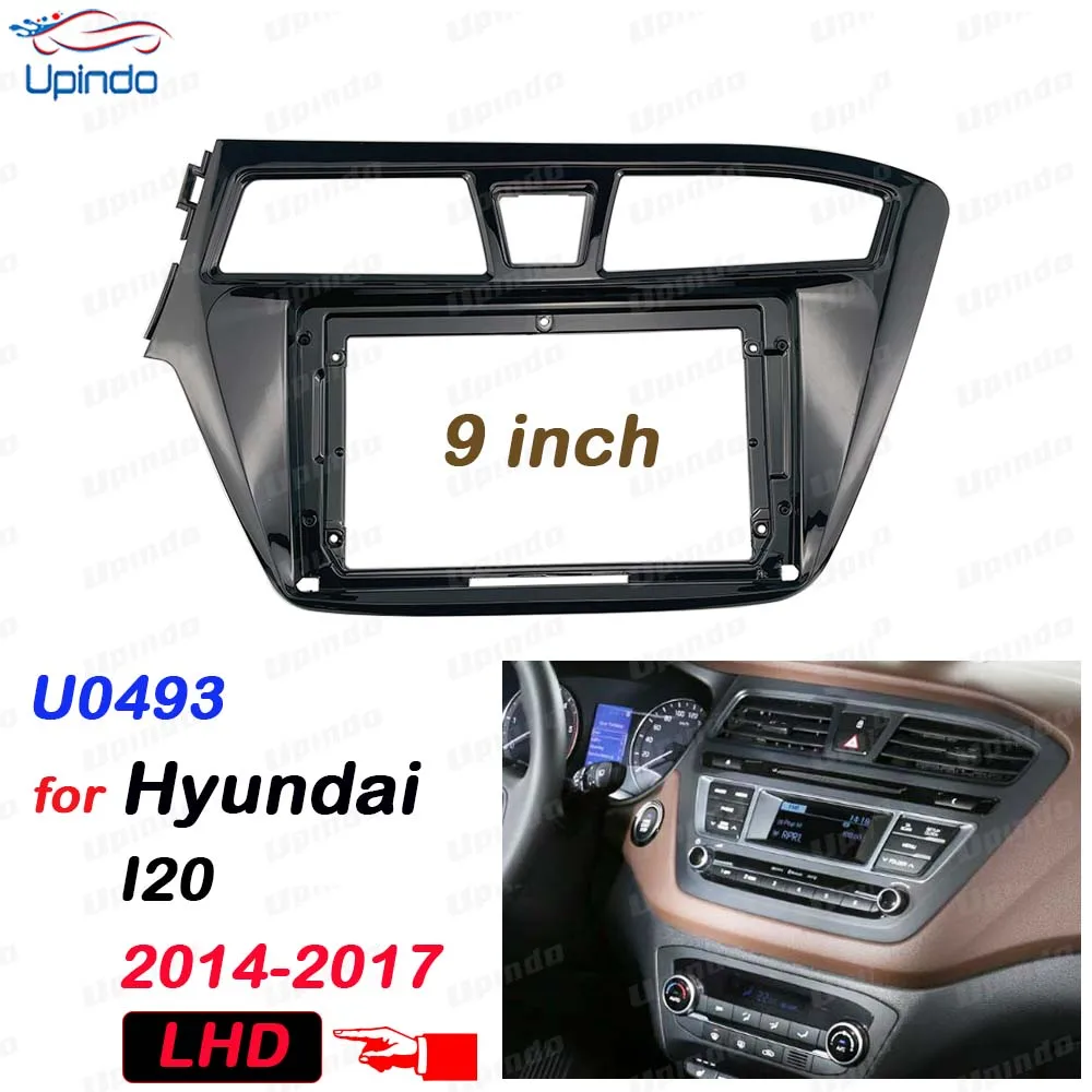 

2 Din 9 дюймов Автомобильный Android радио установка GPS Mp5 ABS PC пластиковая панель рамка для Hyundai I20 LHD 2014-2017