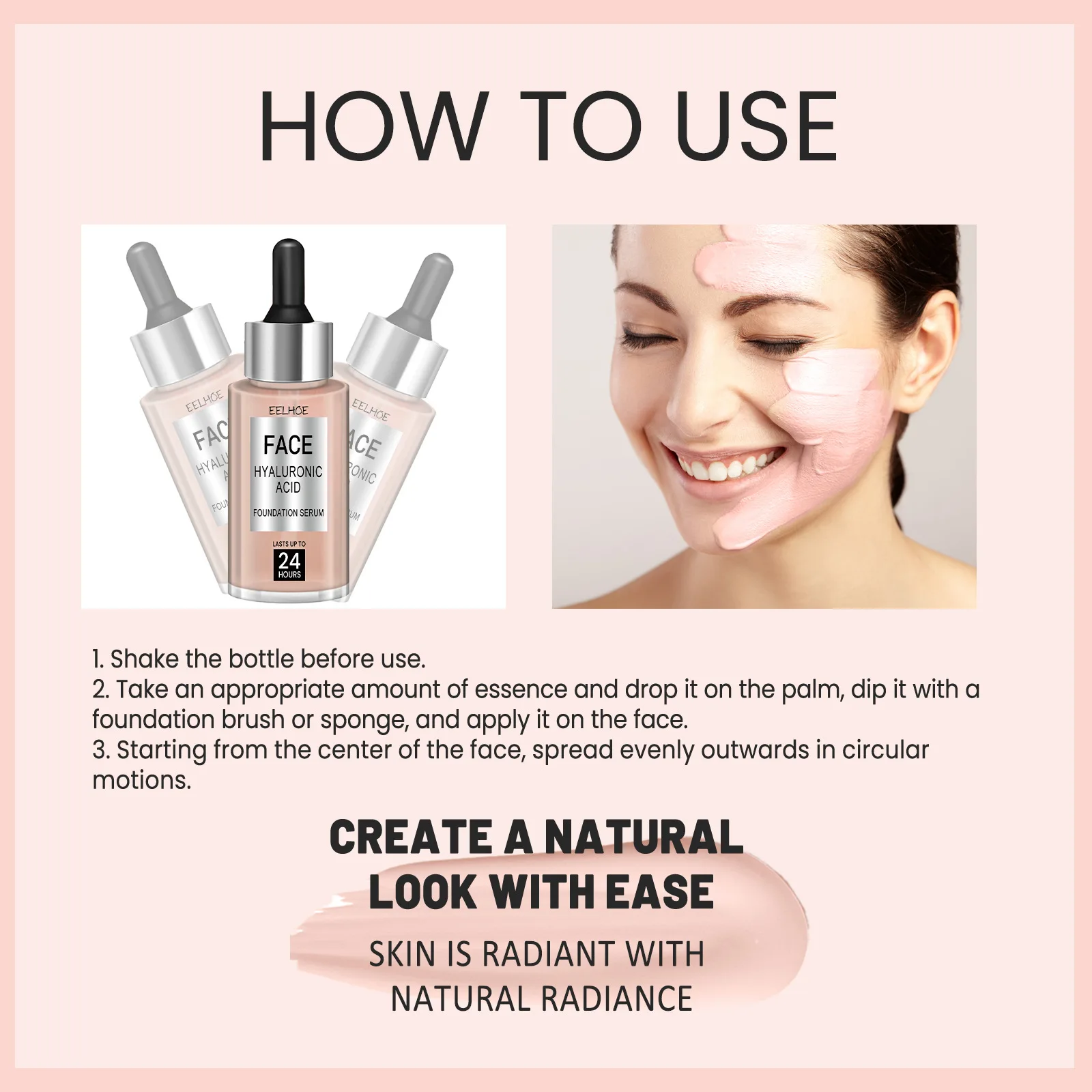 30g Flawless Liquid Foundation Concealer Serum Waterproof Professional Oil-Control Acne Spot Concealer Full Coverage Face Makeup - Image 3