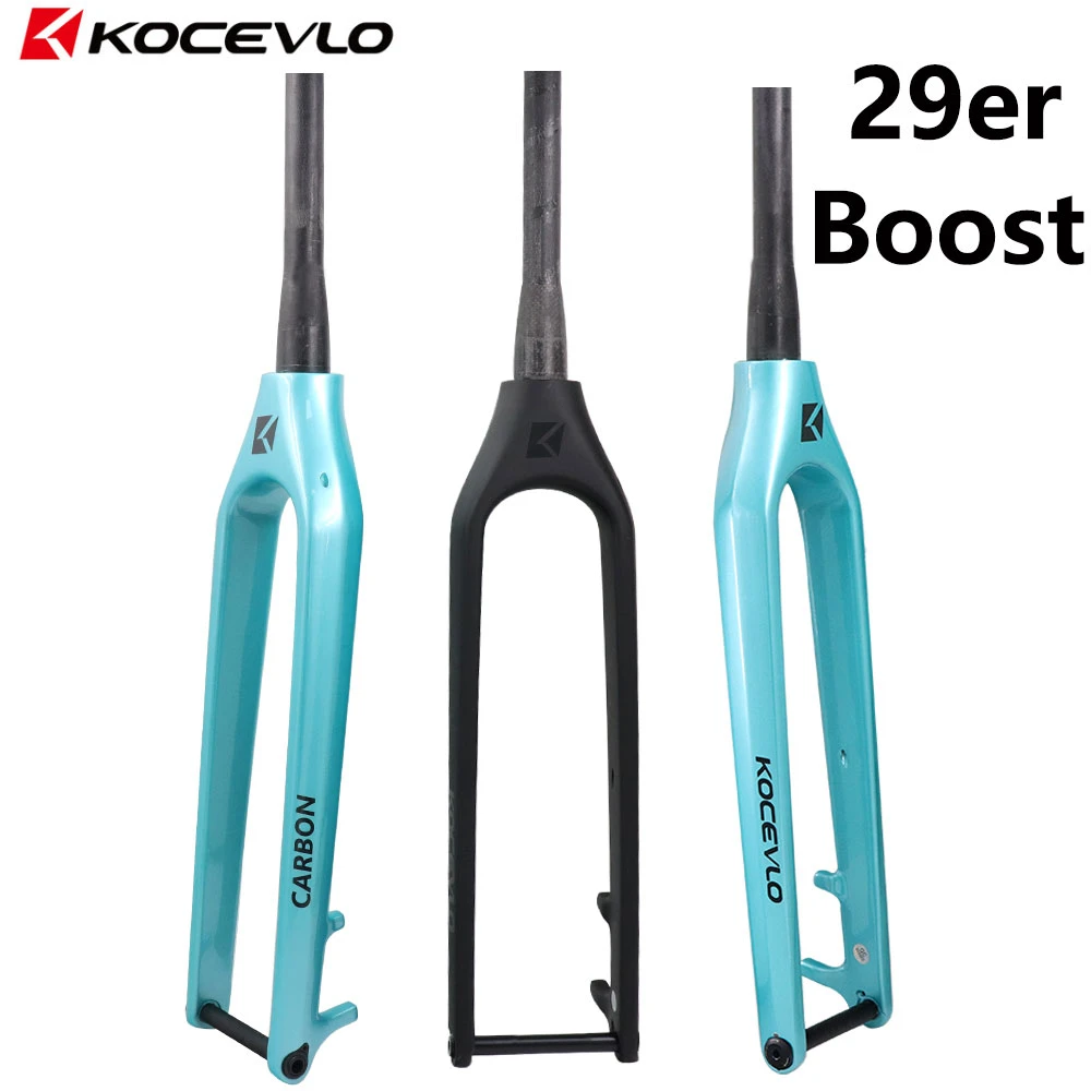 Kocevlo Boost Mtb Carbon Fork 29er 110*15mm Downhill Fork Mountain Bike Carbon Rigid Fork 11/8