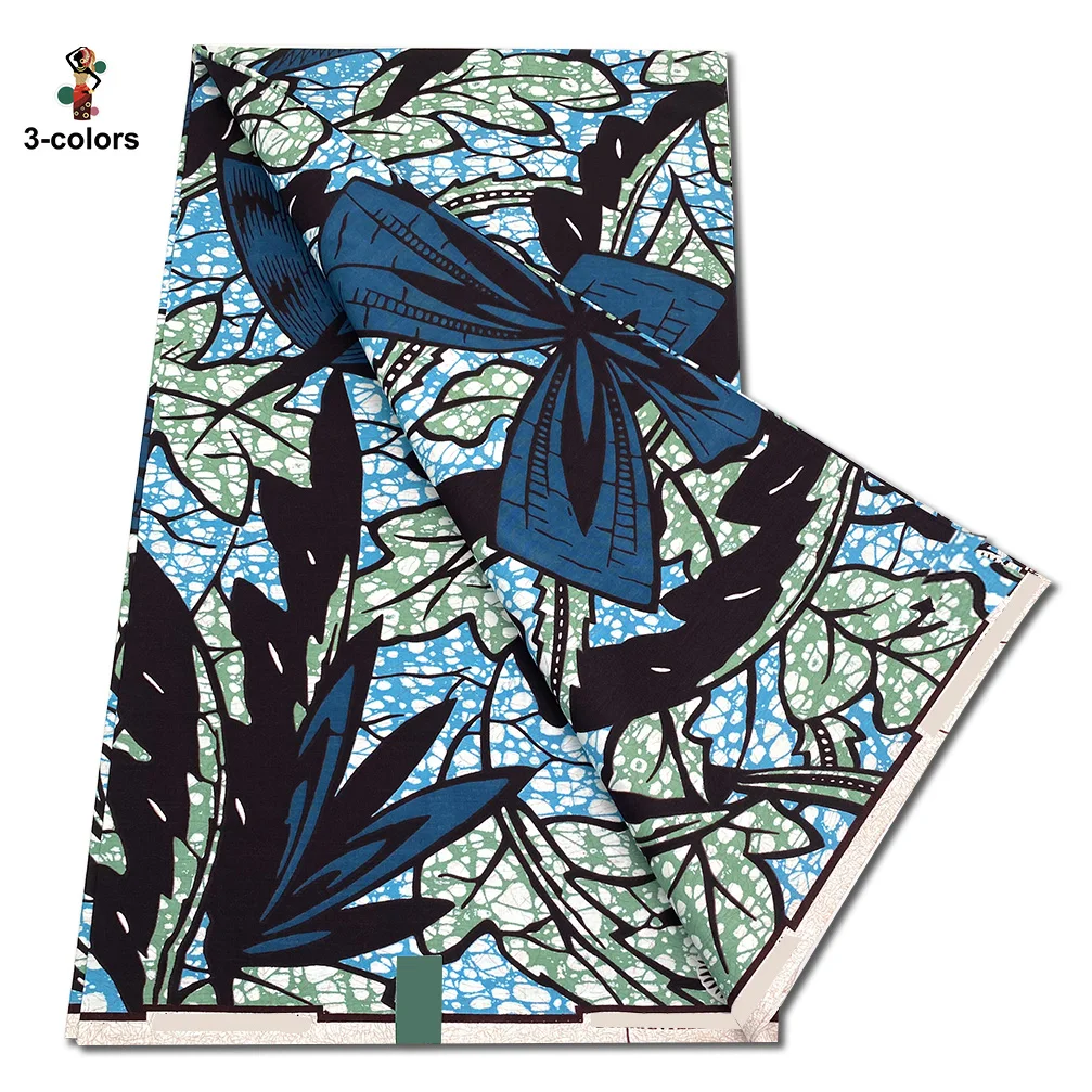 Wholesale Super Good Quality African Ankara Wax Fabric New Fashion 100% Cotton Soft Tissu Women Pagne African Wax Prints 4
