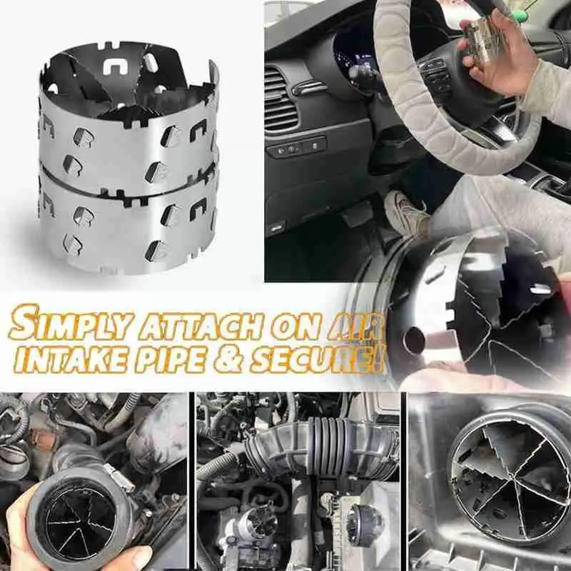 Car Turbocharger Turbocharger Adapter Modified Saver Air Accelerator Gas Fuel Fan Turbine C9Z2