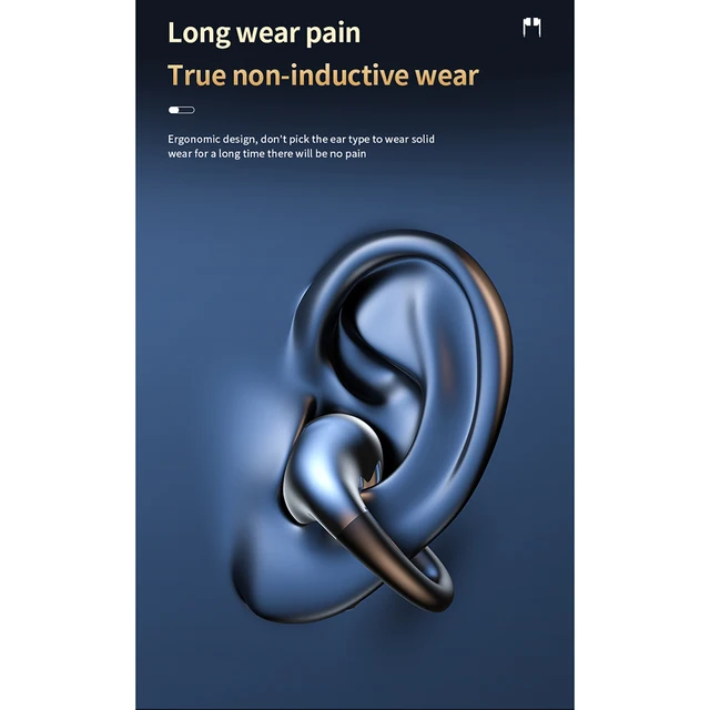 Wireless Earbuds Stereo Sound Earphones With Power Display Charging Case For Cell Phone Computer Laptop 6
