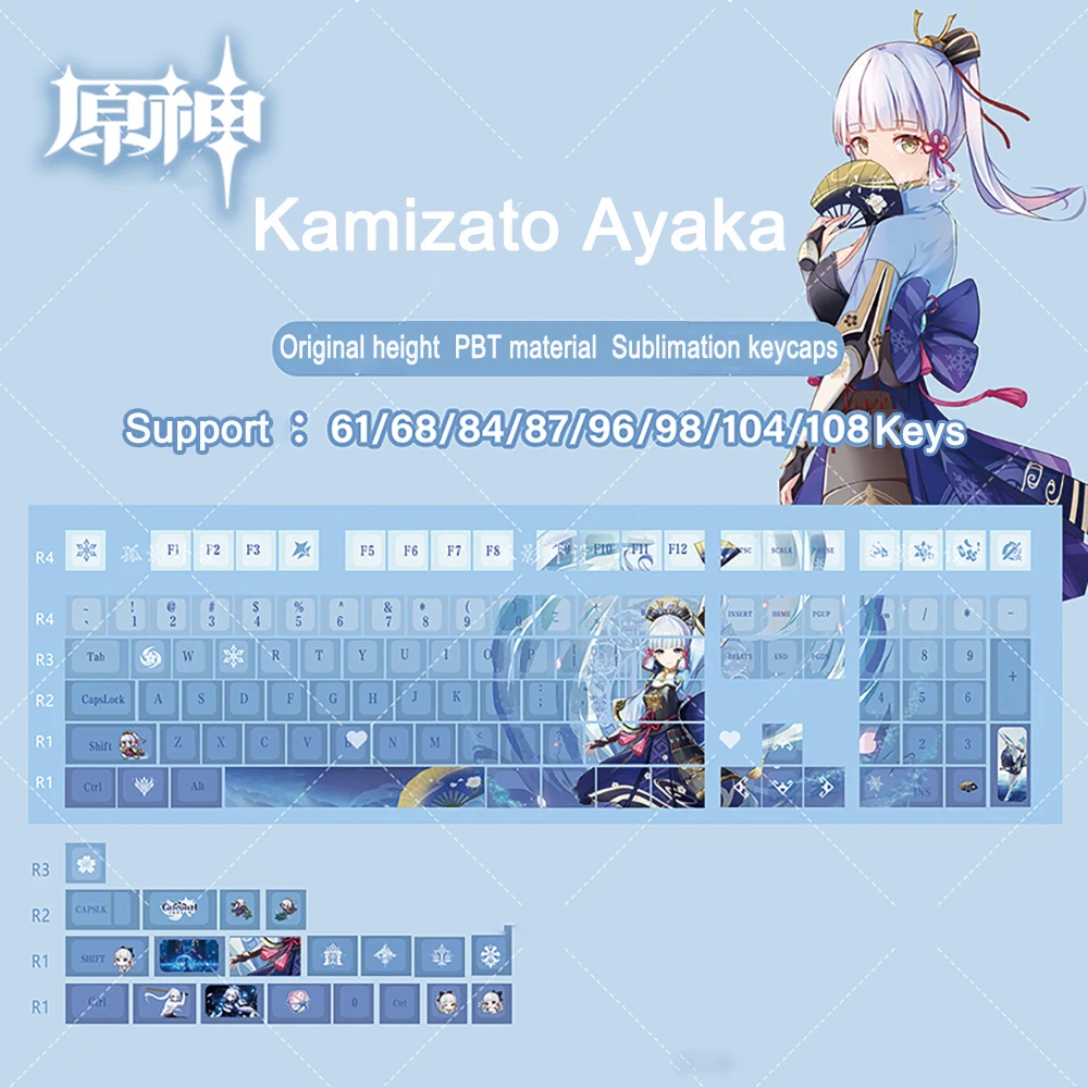 Impacto Keycaps Presente Cereja Perfil PBT Teclado