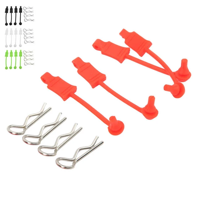 Pack de 4 clips de carrosserie RC pour goupilles de retenue pour pièces de