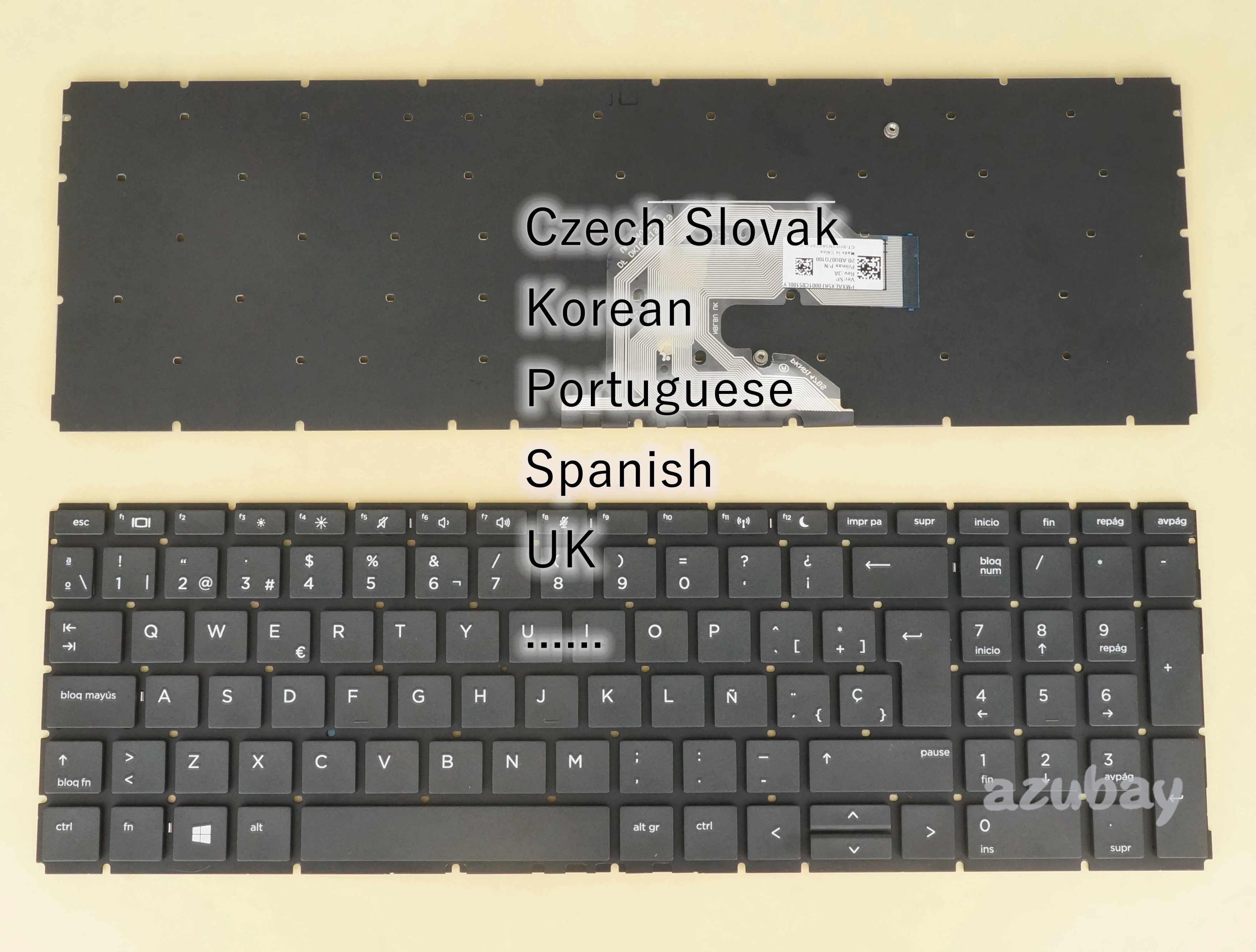 Espanhol Português Checo Eslovaco Coreano Teclado para hp Probook 450 g6 g7 455 g6 g7 450r g6 2b-abu07q100 2b-abu15q100 Não Fra uk