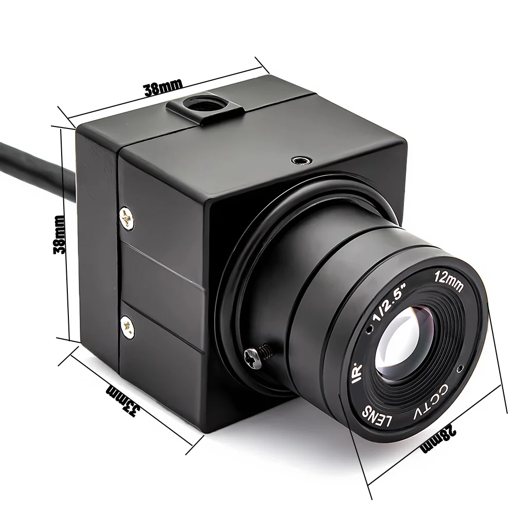 Industrial 10X Zoom POE IP Camera 2/4MP Webcam Metal Box With Varifocal Lens Sup