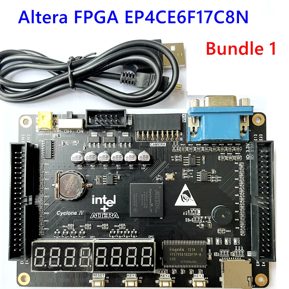 Kit de desarrollo ALTERA Cyclone IV EP4CE6 FPGA, placa de descarga y ...