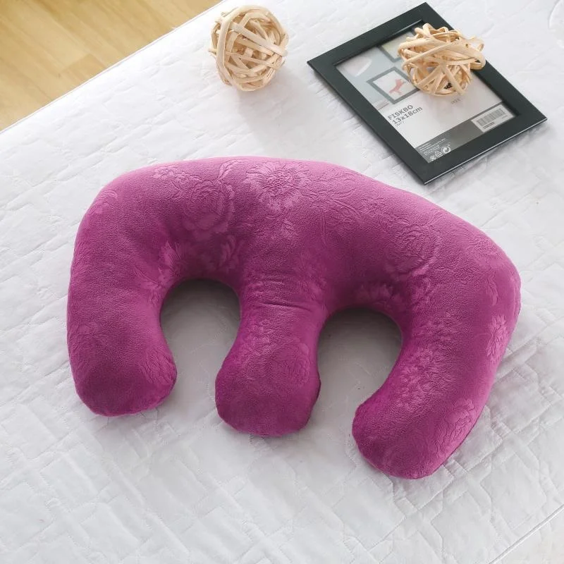 Description Picture 3 of itemBeauty Salon Breast Pillow Embossedcrystal Velvet Cushion Breast Pillow Postpartum Repair Breast Massage Pad M-type Pillow