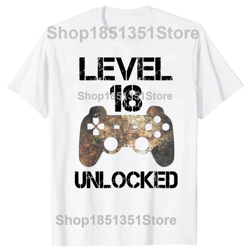 Vintage 18th Birthday Graphic Cotton T-Shirt