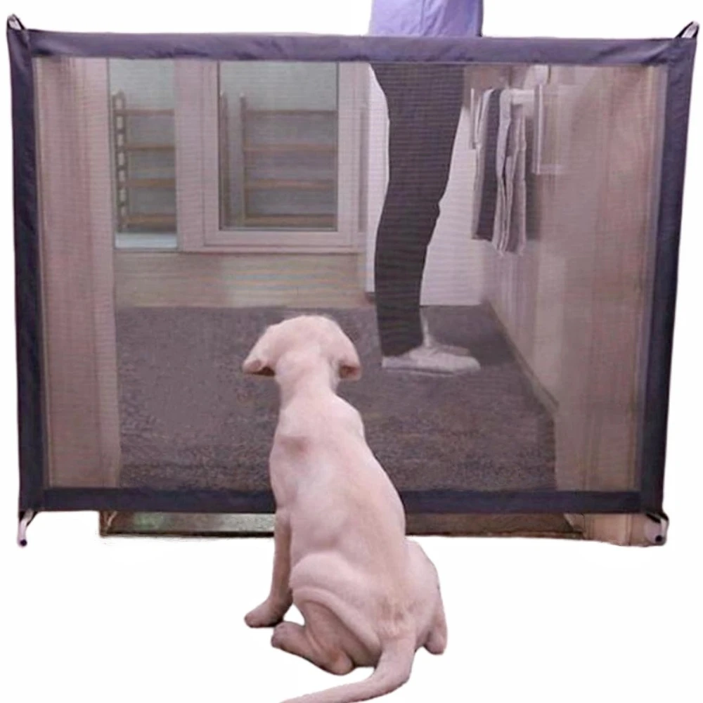 

Pet Dog Fence Gate Safe Guard Safety Enclosure Dog Fences Dog Gate The Ingenious Mesh Magic Pet Gate Pet Supplies Dropshipping