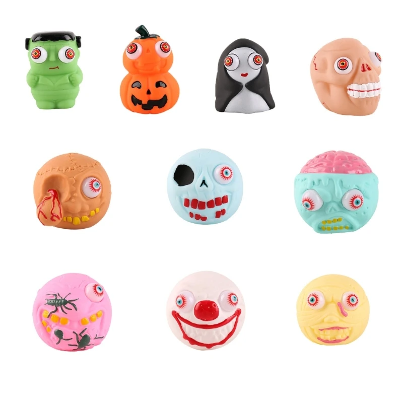 

Halloween Toy Squishy Squeeze Stress Relief Anxiety Toy Fun & Quirky for Kid School Classroom Prize PartyFavors Gift