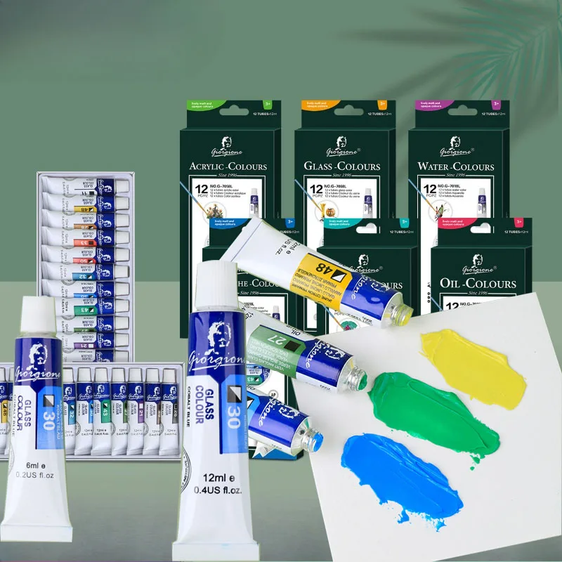 Watercolor Acrylic Gouache Painting Pigments Set