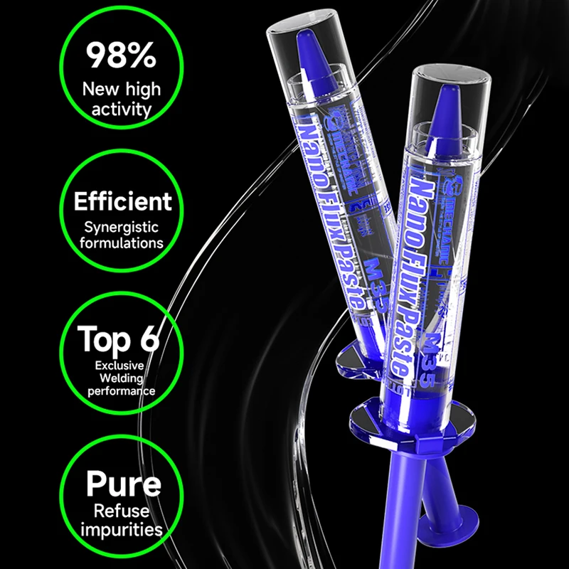 MECHANIC M35 Lead-Free Syringe Solder Flux Paste Transparent Soldering Grease for Mobile Phone Motherboard Repair Welding Tools solder flux paste