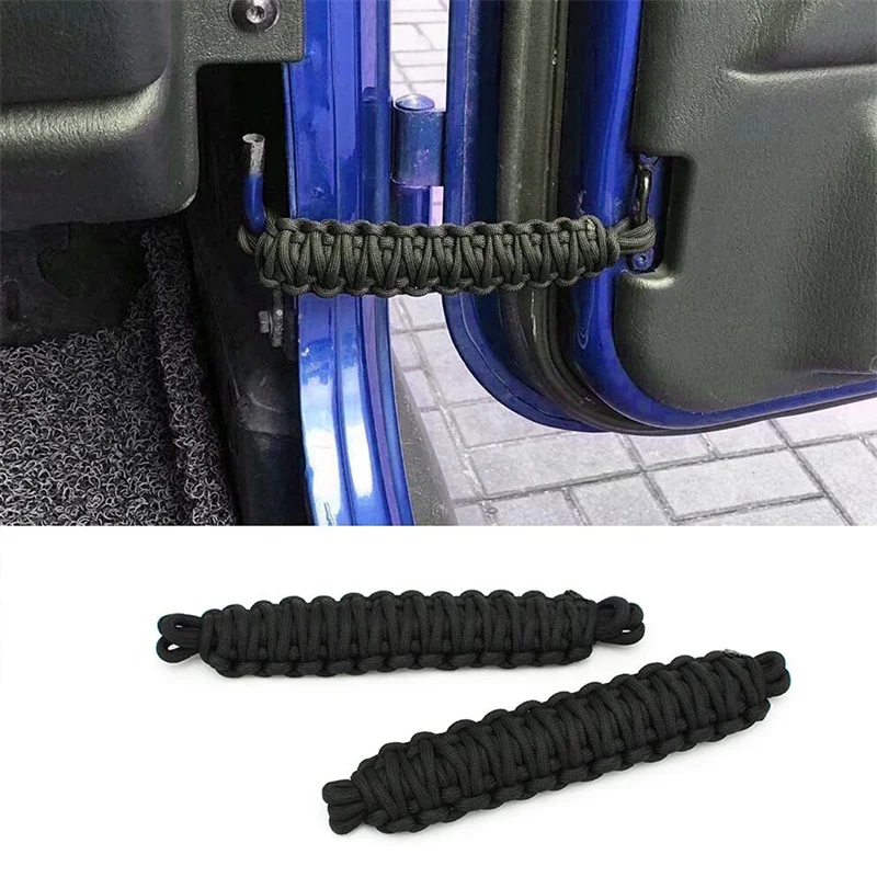자동차 문짝 제한 스트랩 붕대 로프 PVC, 지프 랭글러 YJ CJ TJ JK 레드 인테리어 장식 교체 액세서리