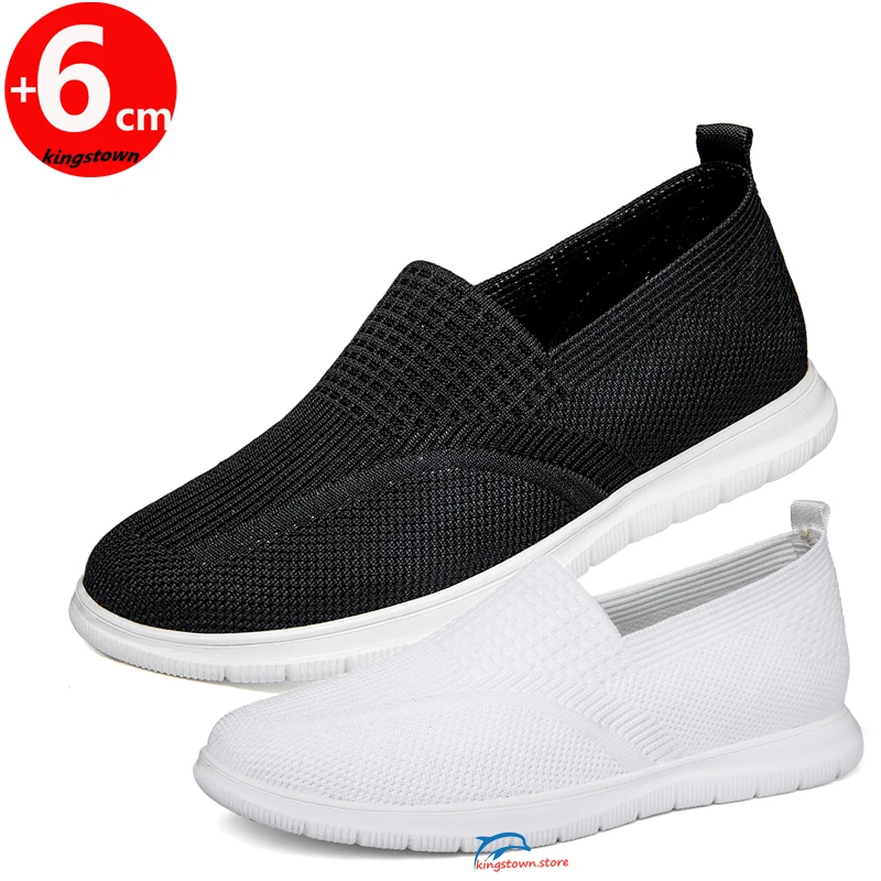 

Sneakers Men Elevator Shoes Height Increasing Insole 6cm Summer Leisure Fashion