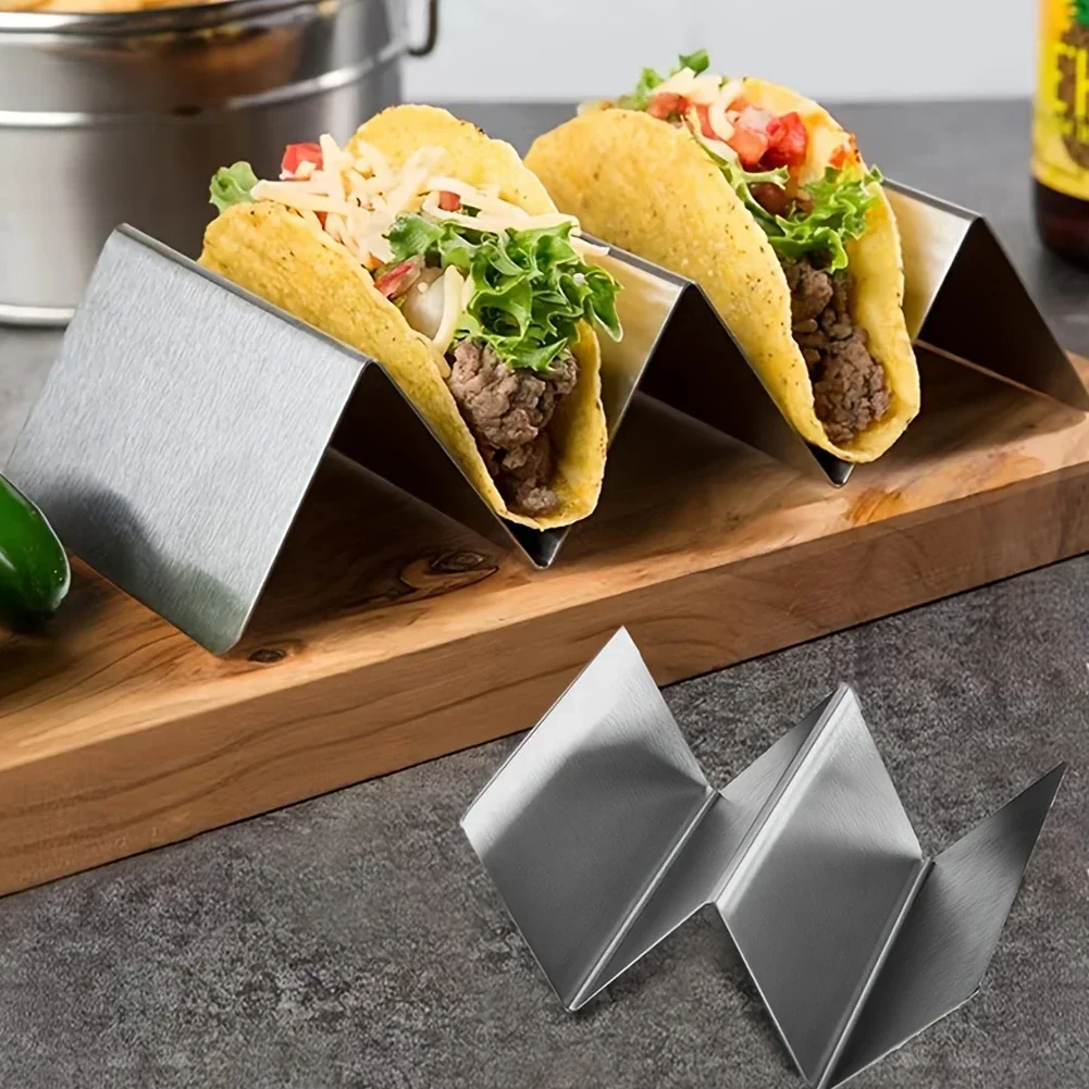 Pancake Tool Taco Holder Taco Holder Stand Pancake Rack Stainless Steel For Party Mexican Food Rack Kitchen Tools