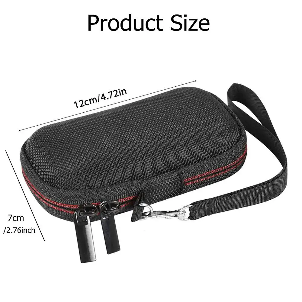 Portable SSD Storage Bag for SanDisk PSSD/E30/E60/E61 Mobile SSD Outdoor Carrying Case with Lanyard EVA Protective Box