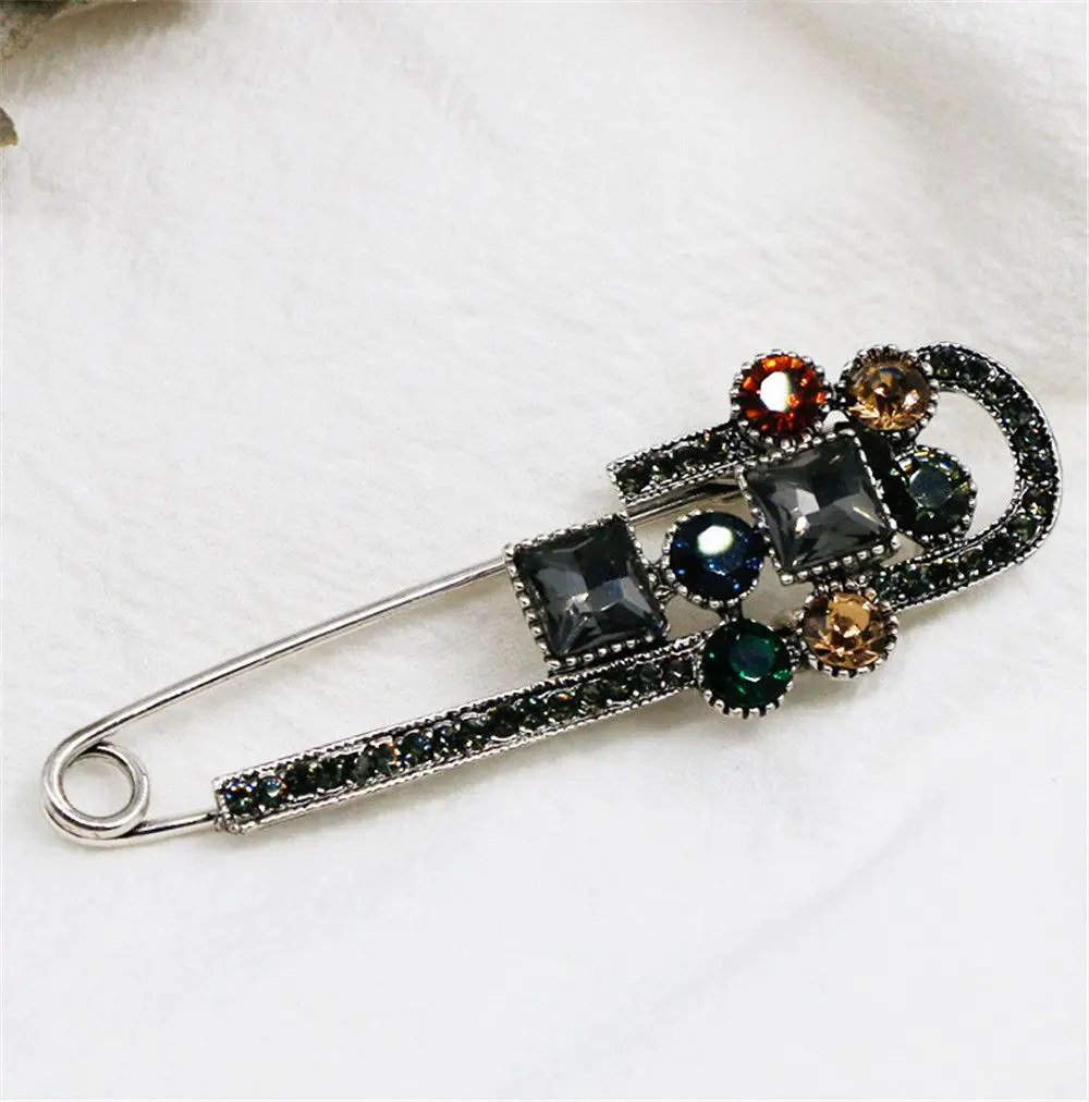 

Fashion Clothing Accessories Sweater Scarf Pin Alloy Brooch Rhinestone For Women|Girls