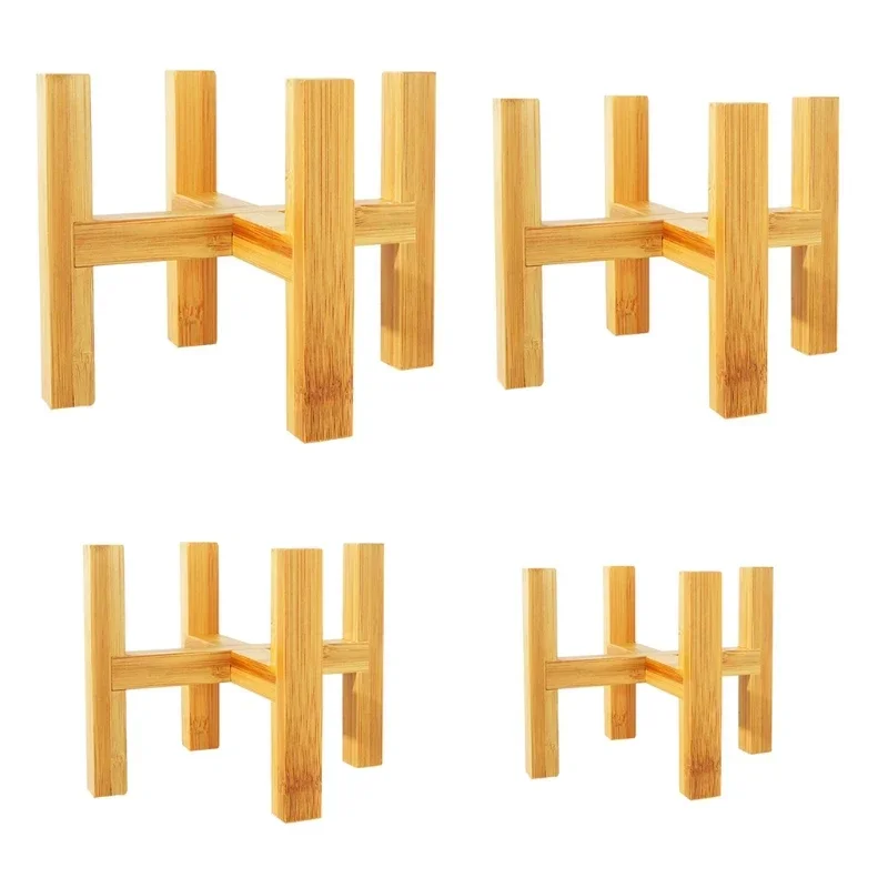 Four-legged Wood Flower Pot Holder Plant and Succulent Flower Pot Base Display Stand Home Garden Patio Decoration Shelf Furnitur plant stand,wooden flower shelf
