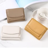New Women Wallets Short Simple Tri-fold Purses Ladies Multi-card Bags Large-capacity Anti-theft Brush Purse Famale Mini Coin Bag 1