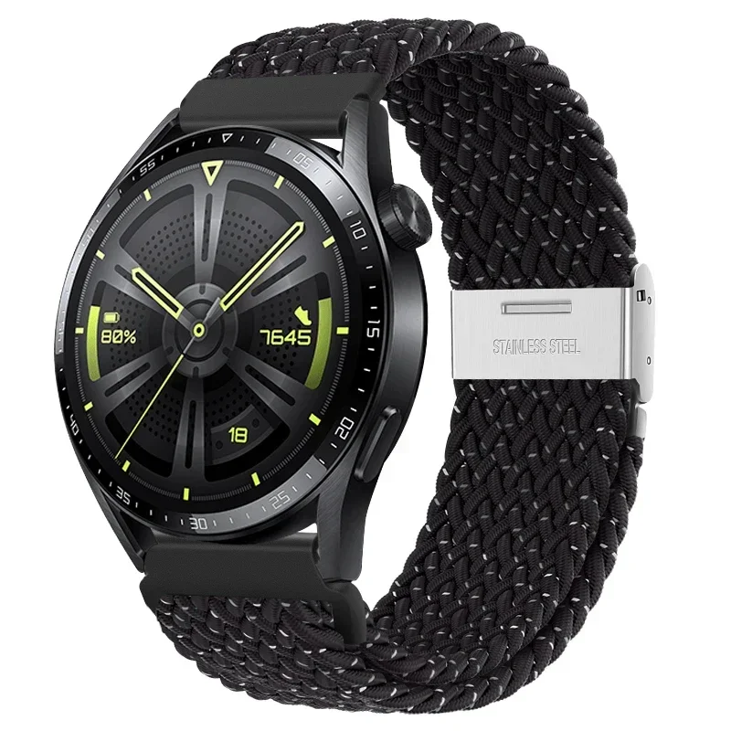 Braided Elastic Bracelet 20/22mm Smartwatch Strap