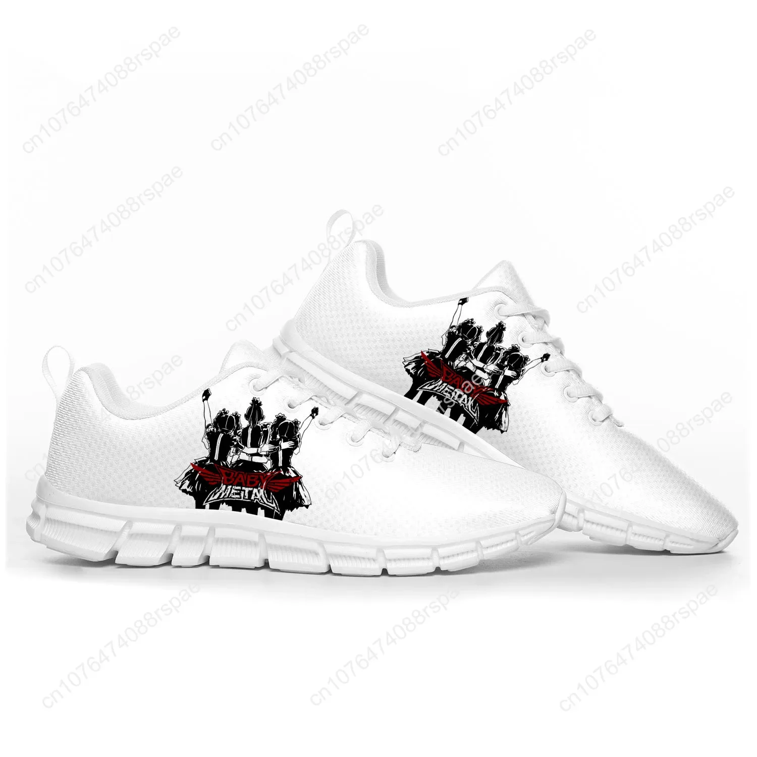 Babymetal Rock Band Pop Fashion Sports Shoes Mens Womens Teenager Kids Children Sneakers Custom High Quality Couple Shoes White