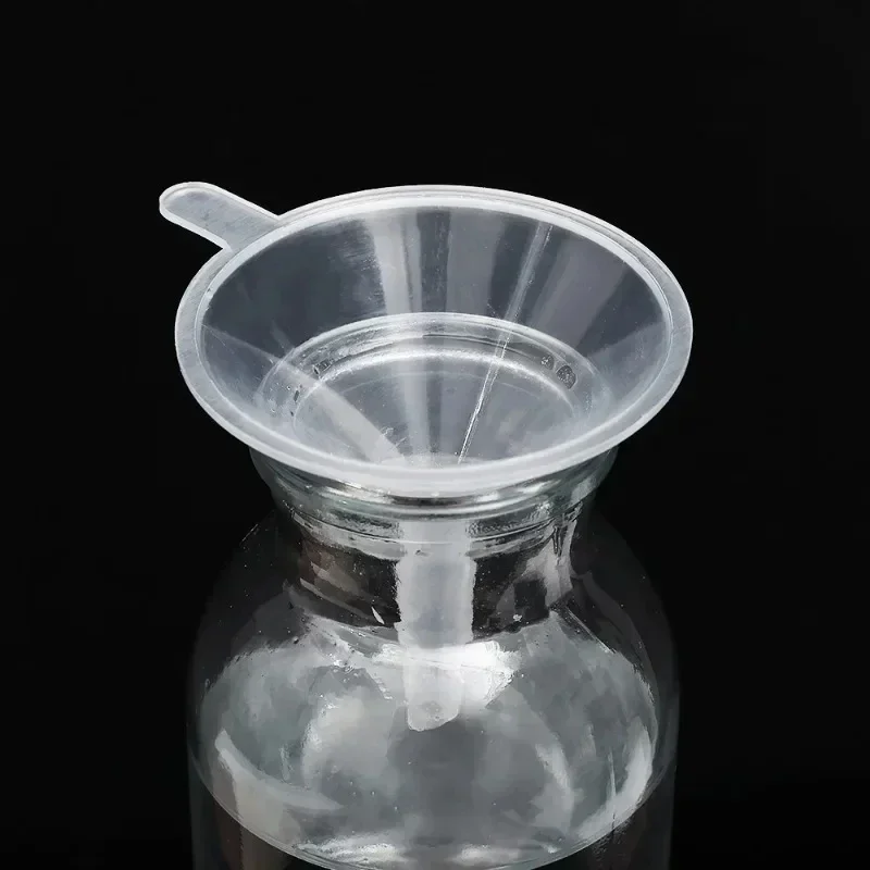 20/1Pcs Mini Plastic Funnel Transparent Liquid Oil Dispenser 3/5cm Small Mouth Funnels Set Perfume Lab Bottles Filling Tools plastic funnel