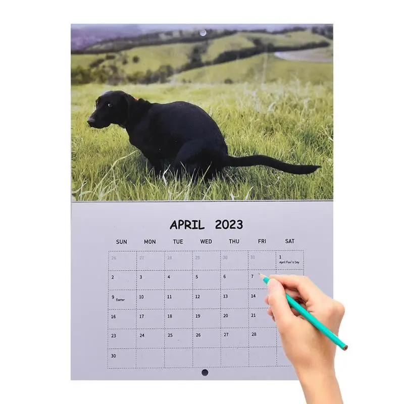Grappige Hond Pooping Kalender 2023 Unieke Kalender Cadeau Voor Vrienden Familie Buren Collega Familieleden | - AliExpress