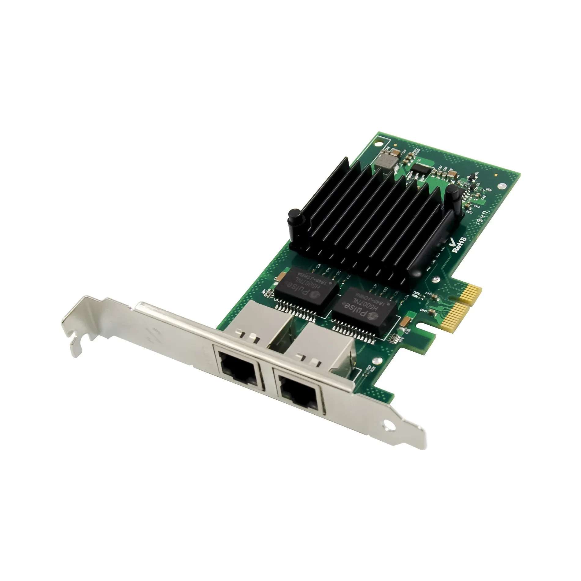 듀얼 포트 데스크탑 컴퓨터 유선 네트워크 카드 I350-t2 서버 무선 연결 지지대, I350am2 칩, Pci-e 1000m