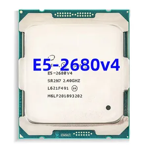 Uesd E5 -2680V4 Xeon e5 2680v4 поддерживает Материнские платы x99 2,40 ГГц 14 ядер 35 м 14 нм LGA2011-3 TPD 120 Вт высококачественный ЦП