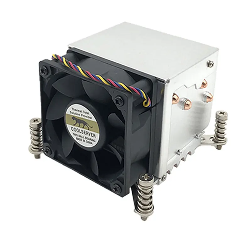 Coolserver 2 Uhp4 4 Heatpipes Server Cpu Cooler Workstation Radiatore Silent Pwm 4Pin 120W Per Intel Lga 1151 1155 2011 Cpu Cooler