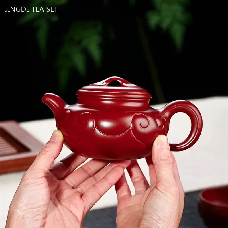 High Quality Purple Clay Tea Set Custom Teapot and Cup Set Handmade Antique Tea Pot Gift Traditional Dahongpao Beauty Teaware